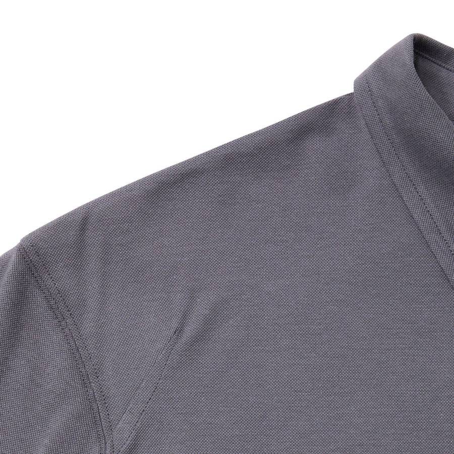 Paolo Pecora Polo in Piquet Extrafine - Grigio Antracite Promozione Limitata