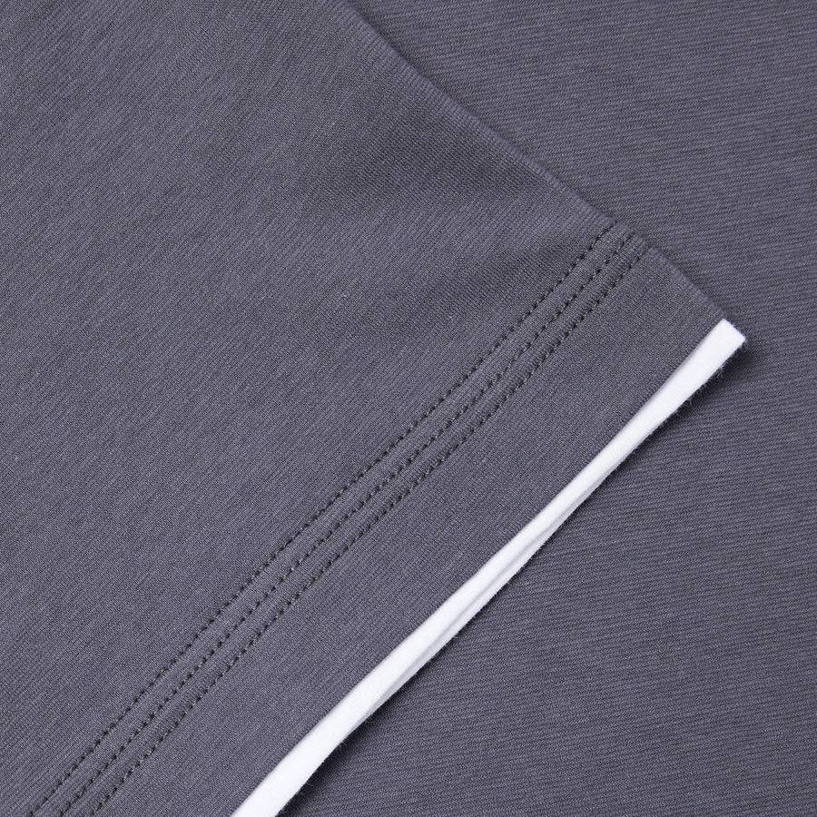 Paolo Pecora T-Shirt in Jersey Extrafine - Grigio Antracite Shopping Online