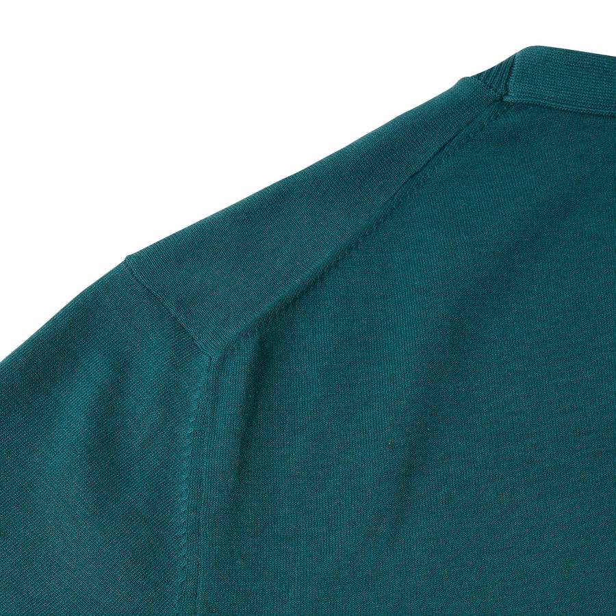 Paolo Pecora Maglia Puro Cotone Extrafine - Verde Sottocosto