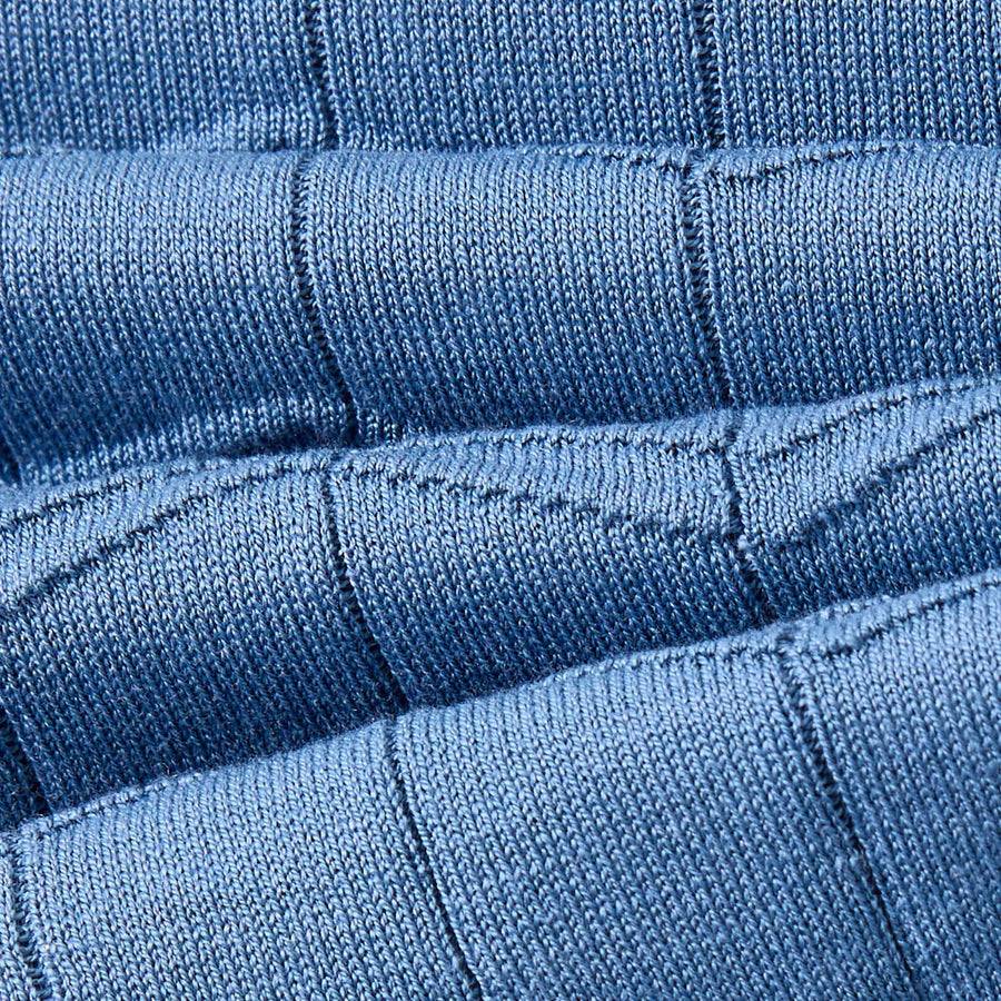 Paolo Pecora Maglia Chevron Seta Cotone- Azzurro Novità