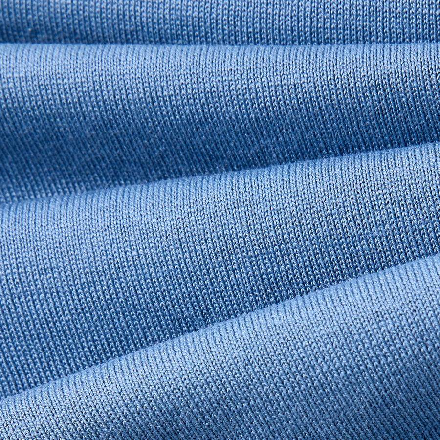 Paolo Pecora Polo Manica Corta in Seta Cotone Extrafine - Azzurro Polvere Presa