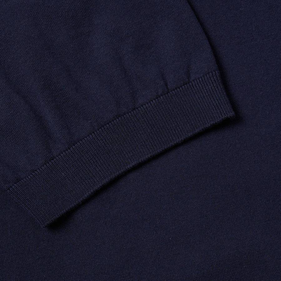Paolo Pecora Polo Manica Corta in Cotone Extrafine - Blu Navy Economico
