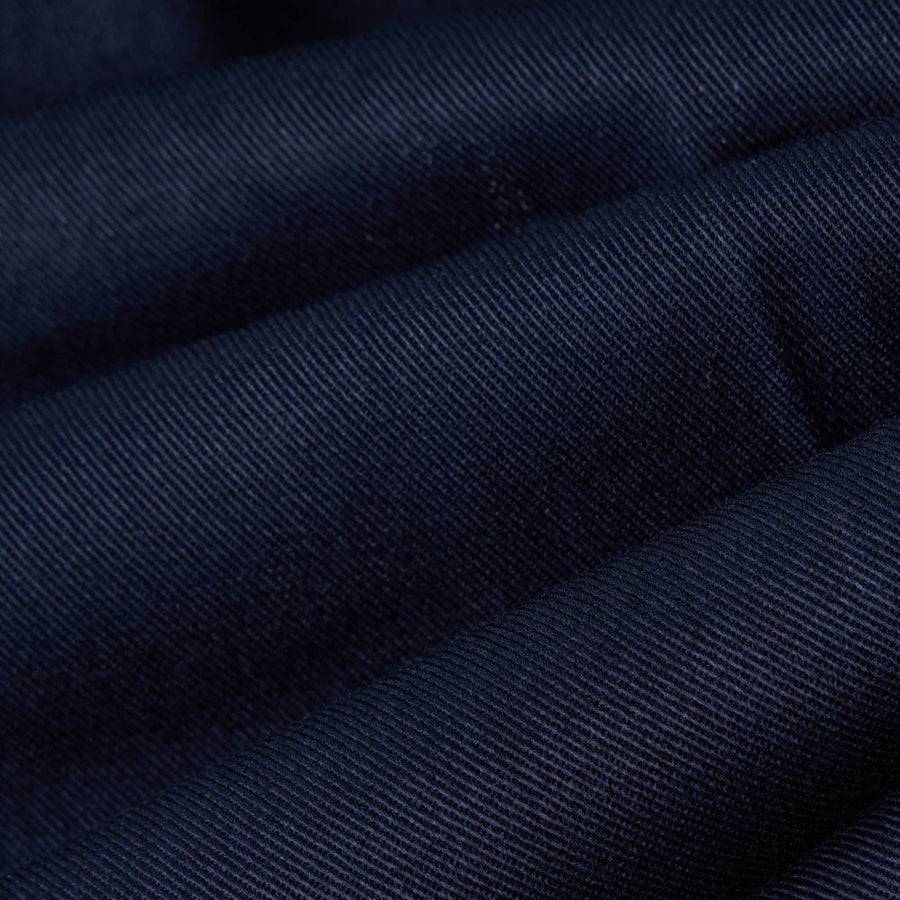 Paolo Pecora Chino Sartoriale in Gabardina di Cotone - Blu Navy Online