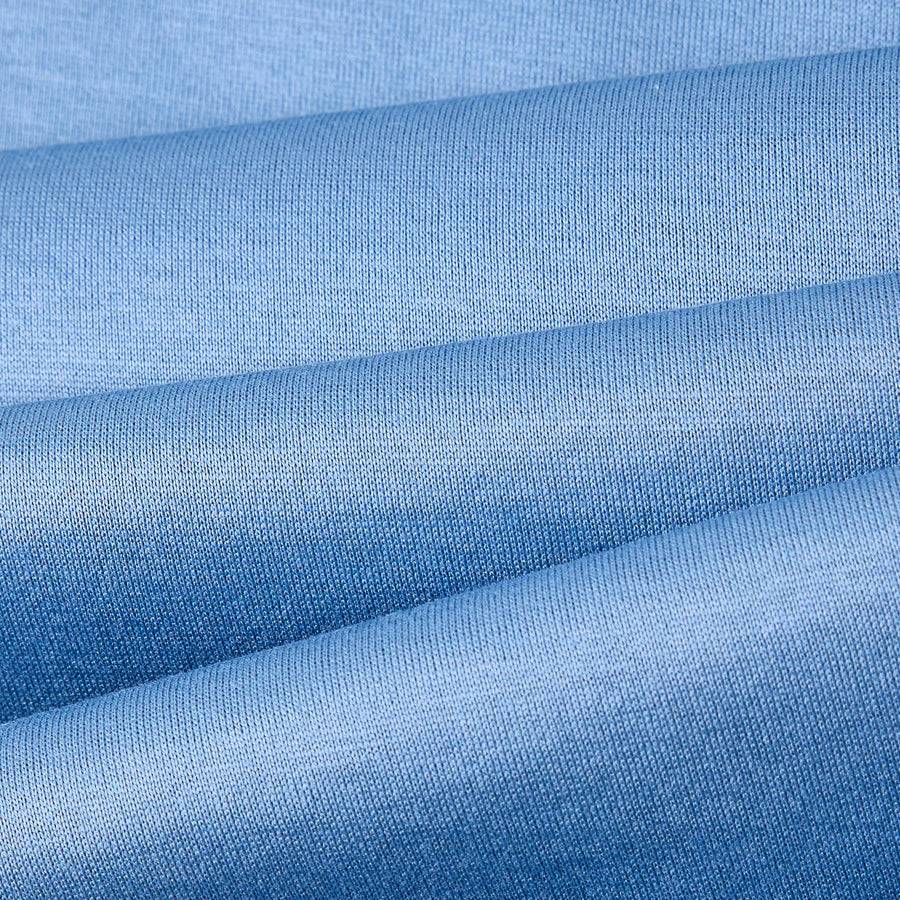 Paolo Pecora T-Shirt in Jersey Lucido - Azzurro Polvere Outlet