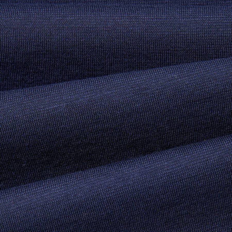 Paolo Pecora T-Shirt in Jersey e Contrasti - Blu Navy In Vendita
