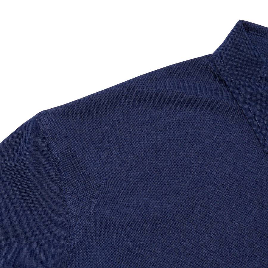 Paolo Pecora Polo in Cotone Piquet - Blu Navy Offerte