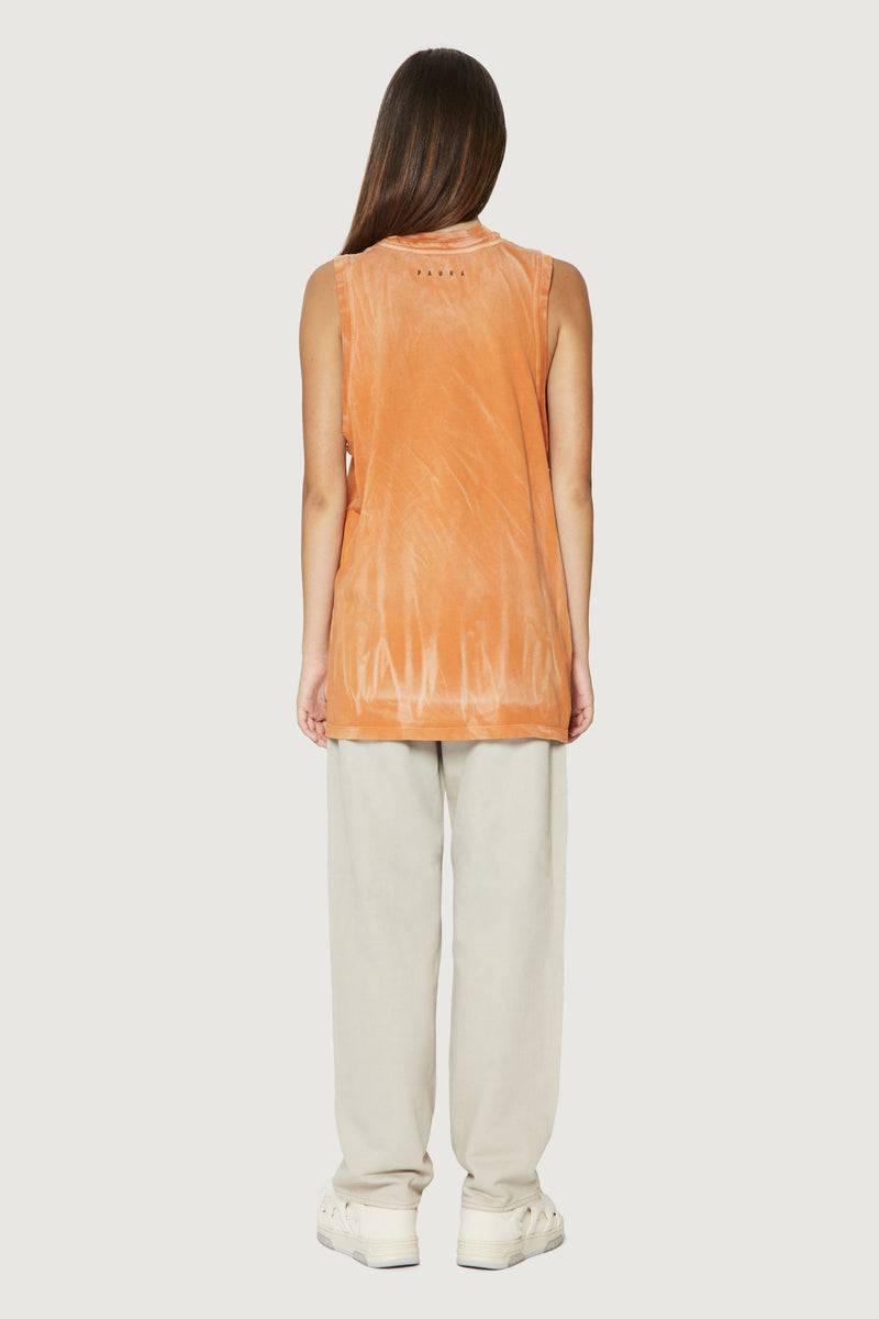Paura HUGO TANK TOP ORANGE Offerta esclusiva