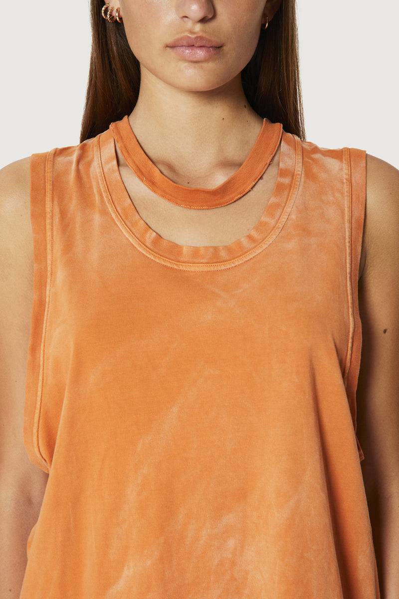 Paura HUGO TANK TOP ORANGE Offerta esclusiva