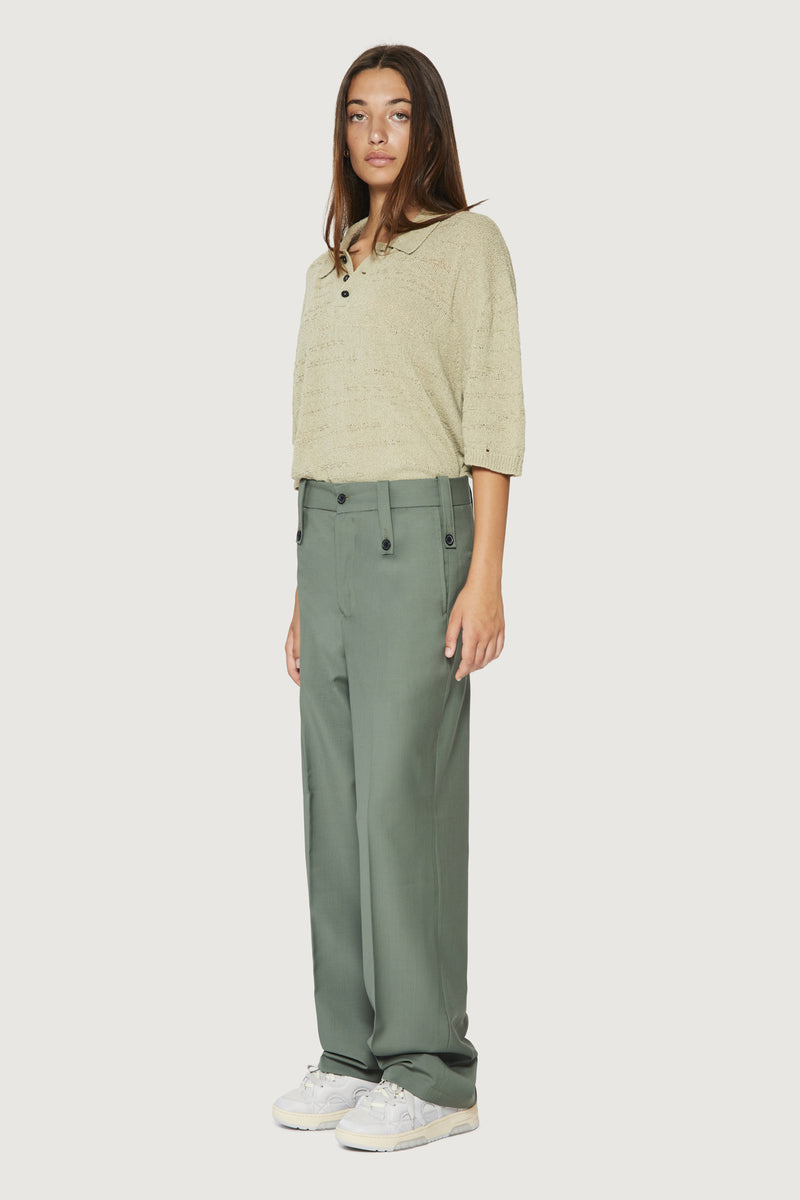 Paura KYROS CLASSIC PANTS SAGE Grandi sconti