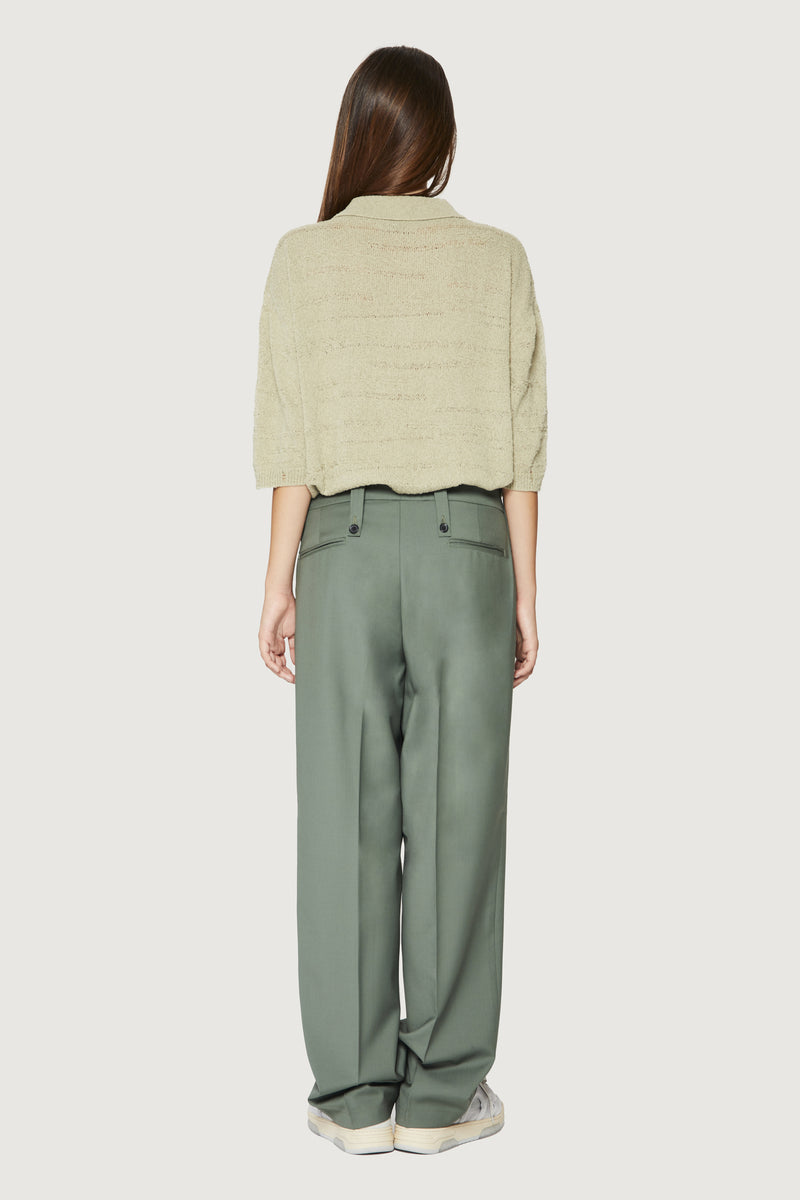 Paura KYROS CLASSIC PANTS SAGE Grandi sconti