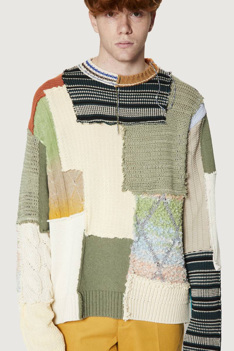 Paura UTOPIA PATCHWORK SWEATER MULTICOLOR Offerta speciale della fabbrica