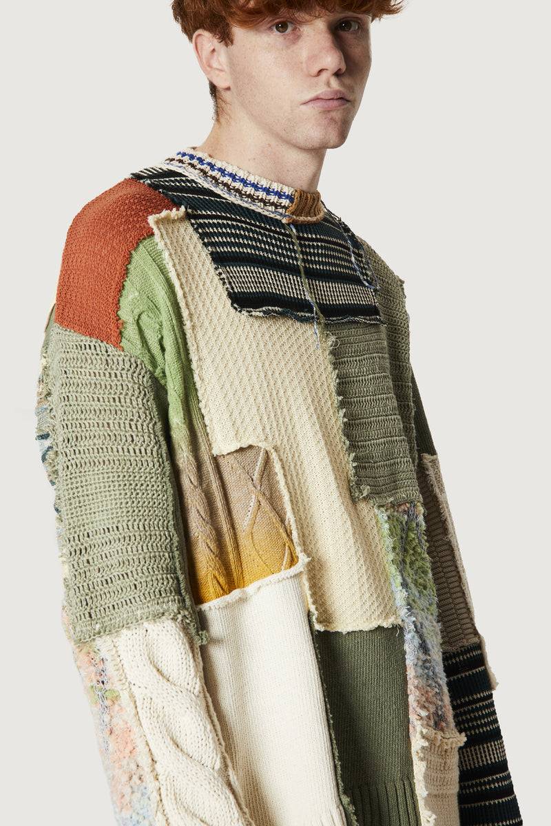 Paura UTOPIA PATCHWORK SWEATER MULTICOLOR Offerta speciale della fabbrica