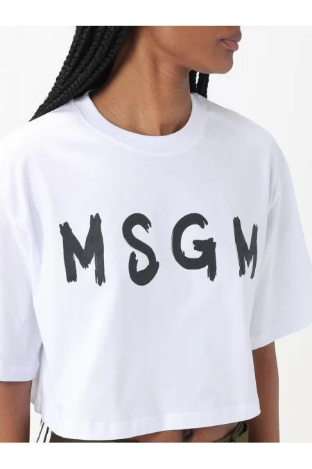 MSGM MSGM Maglietta da donna in cotone biologico, comoda e alla moda Negozio