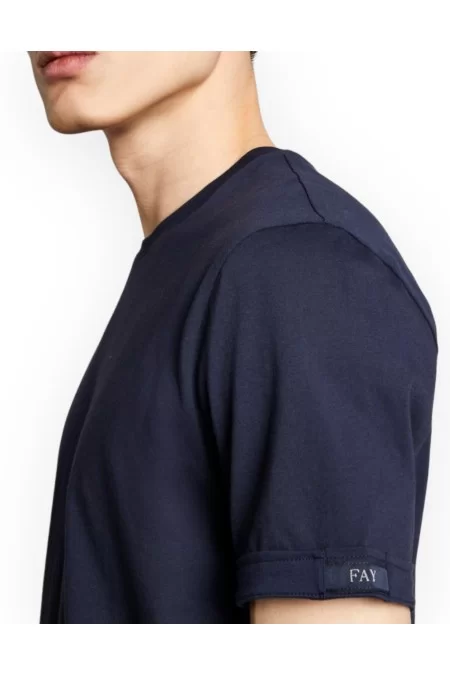 FAY T-SHIRT BLUE TAG Ultimo giorno