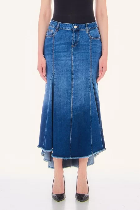 LIU JO BLUE DENIM GONNA B.UP LUNGA SIREN Offerta per la Festa della Mamma