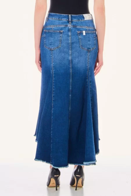 LIU JO BLUE DENIM GONNA B.UP LUNGA SIREN Offerta per la Festa della Mamma