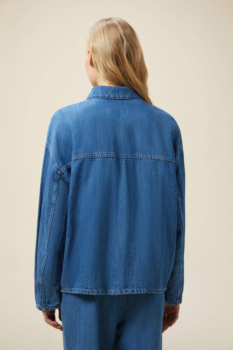 Pomandere Giubbino denim con tasche applicate Economico