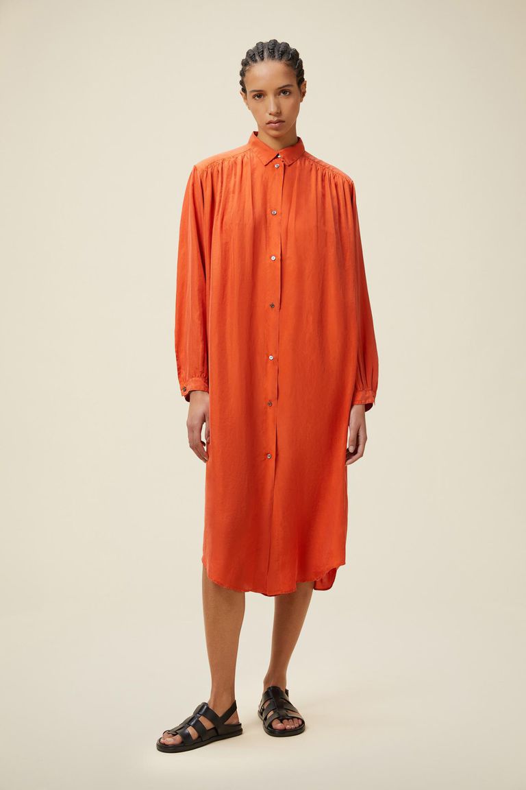 Pomandere Abito chemisier con maniche lunghe Saldi Di Fabbrica