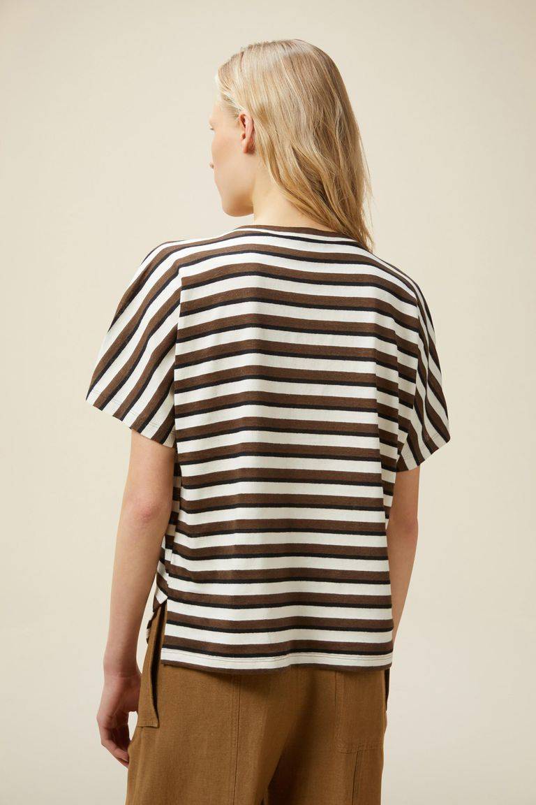 Pomandere T-shirt con scollo a V Moda