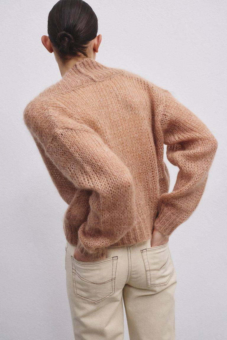 Pomandere Cardigan doppio petto in mohair e lana Promozione Limitata