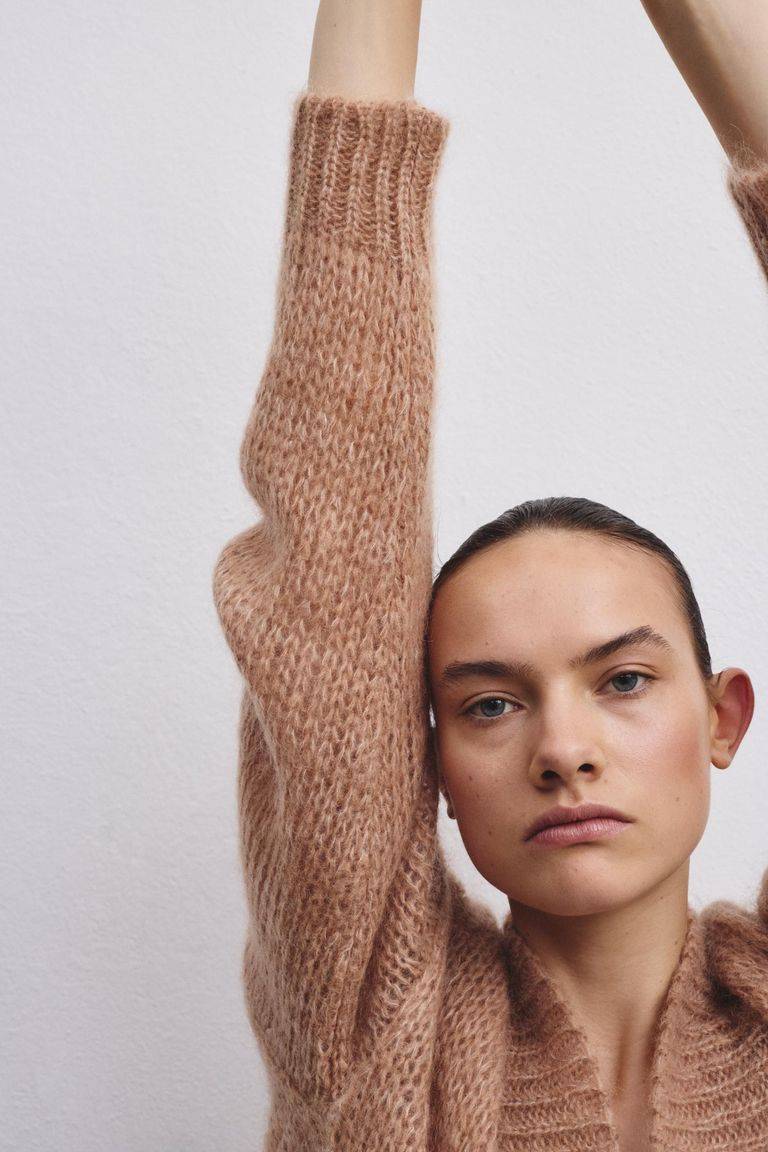 Pomandere Cardigan doppio petto in mohair e lana Promozione Limitata
