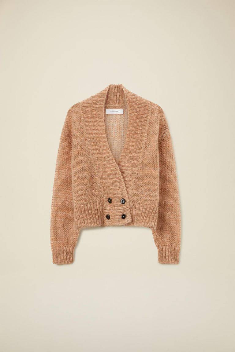 Pomandere Cardigan doppio petto in mohair e lana Promozione Limitata
