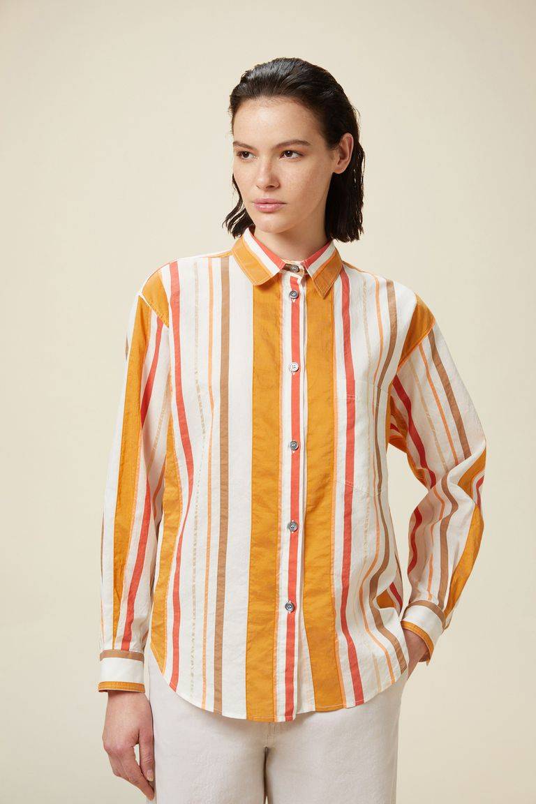 Pomandere Camicia a righe con taschino Shopping Online