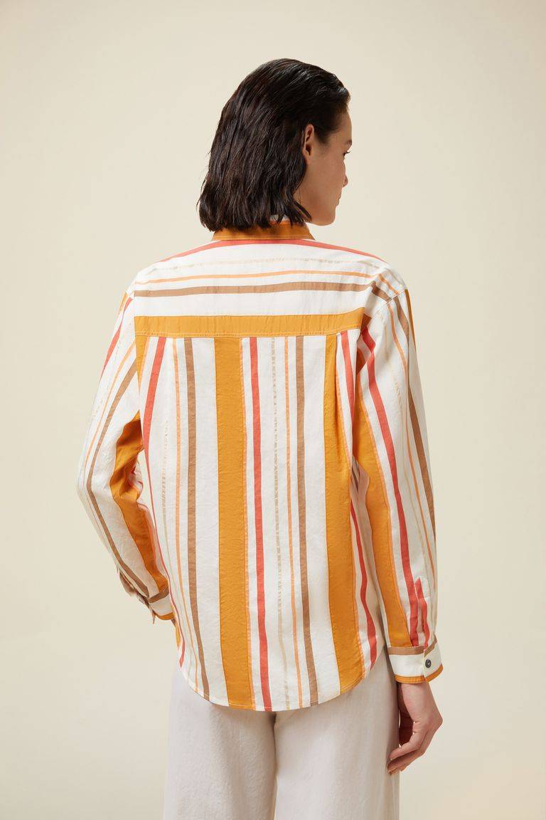 Pomandere Camicia a righe con taschino Shopping Online