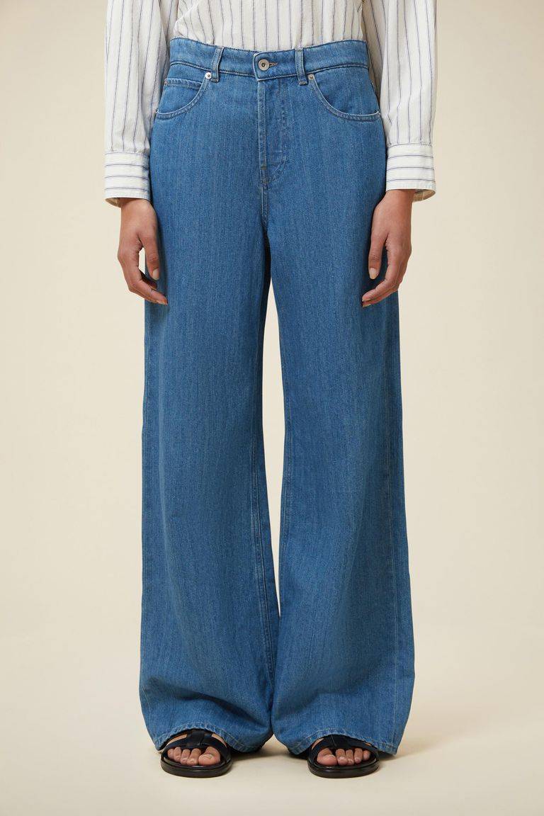 Pomandere Denim wide leg Promozione Limitata