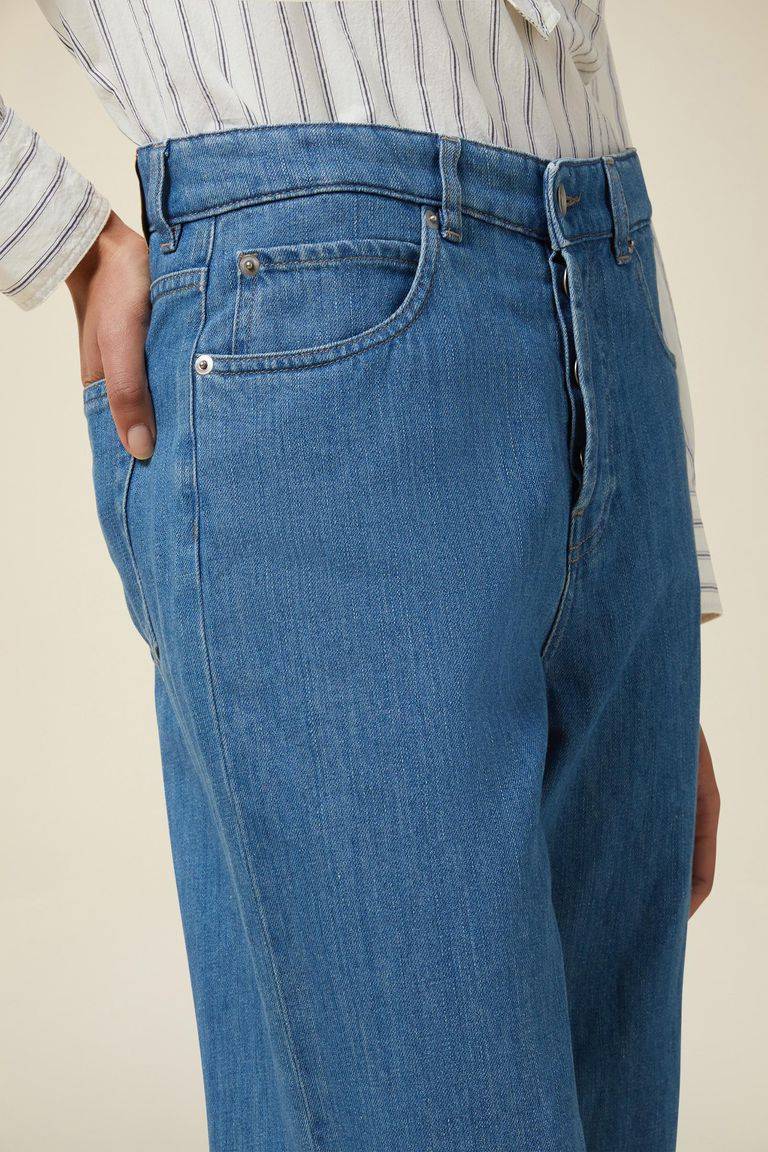 Pomandere Denim wide leg Promozione Limitata