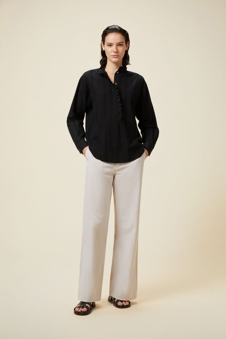 Pomandere Camicia con rouches Vendita Economica