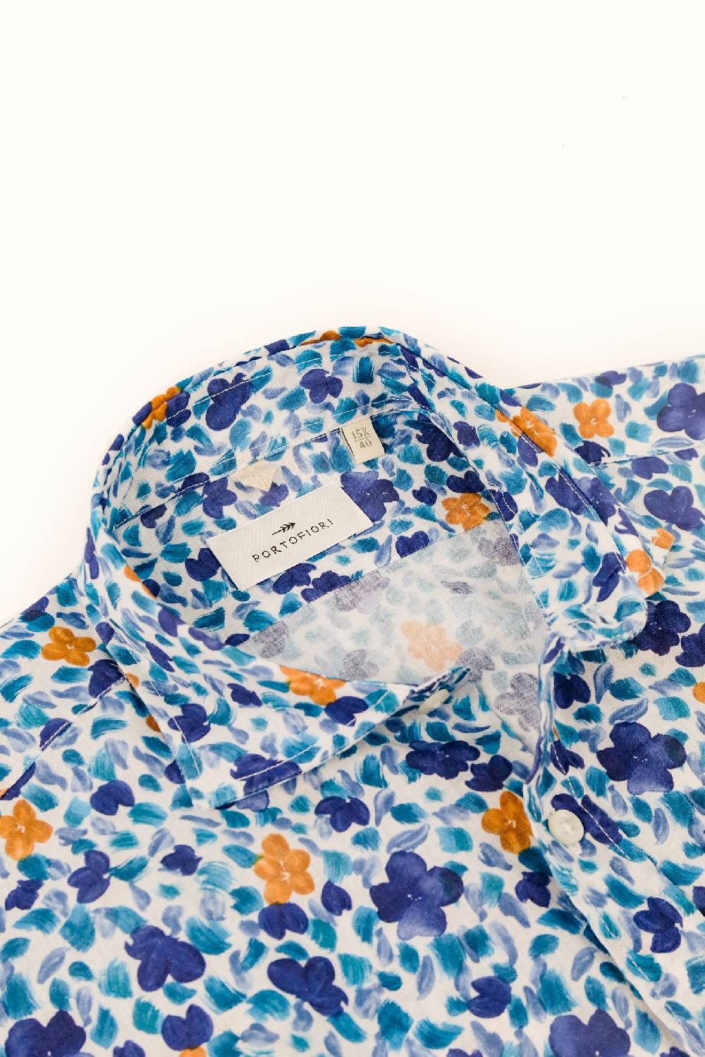 Portofiori CAMICIA FANTASIA MISTO LINO Novità