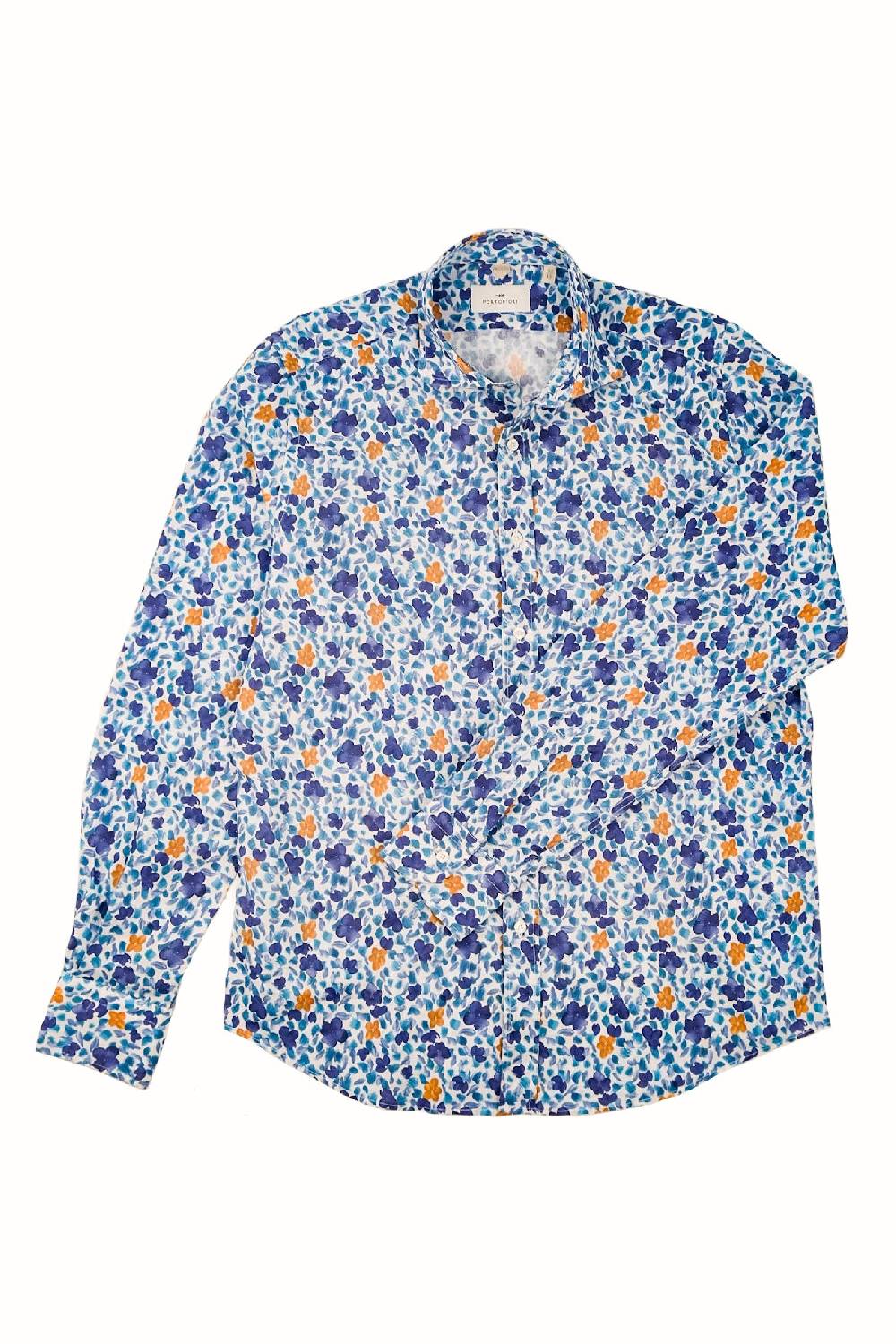 Portofiori CAMICIA FANTASIA MISTO LINO Novità