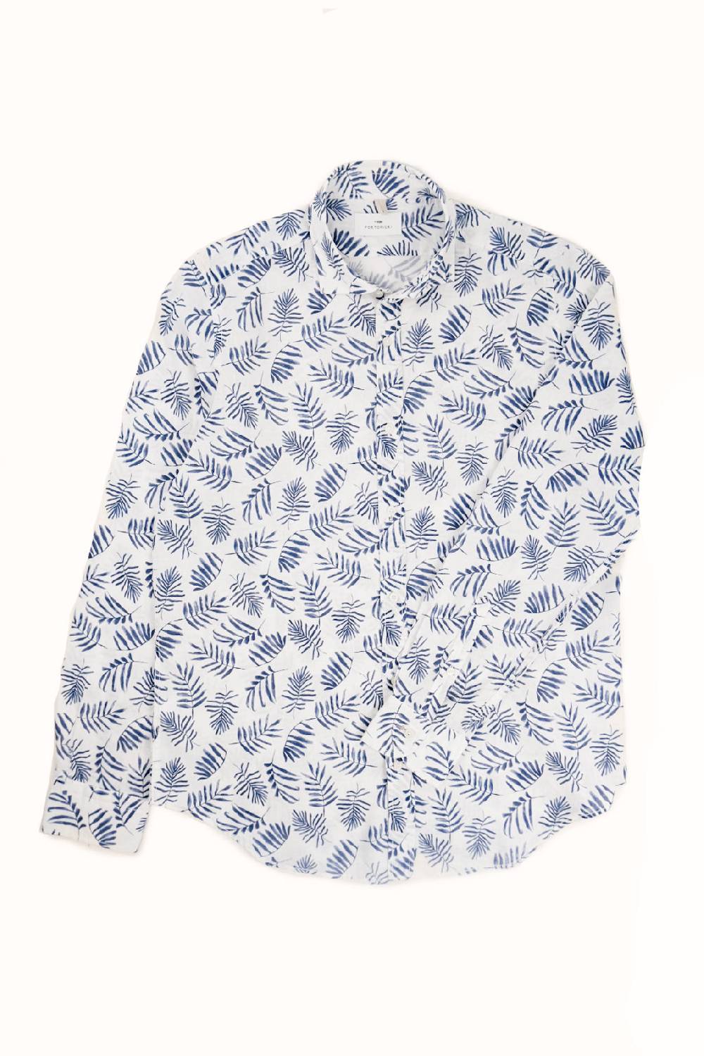 Portofiori CAMICIA FANTASIA MISTO LINO Economico