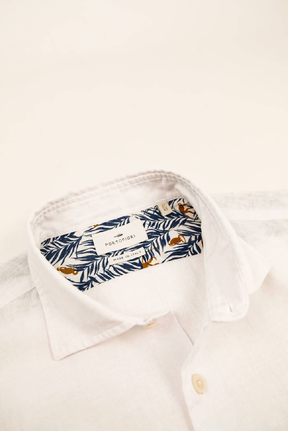 Portofiori CAMICIA MISTO LINO Presa