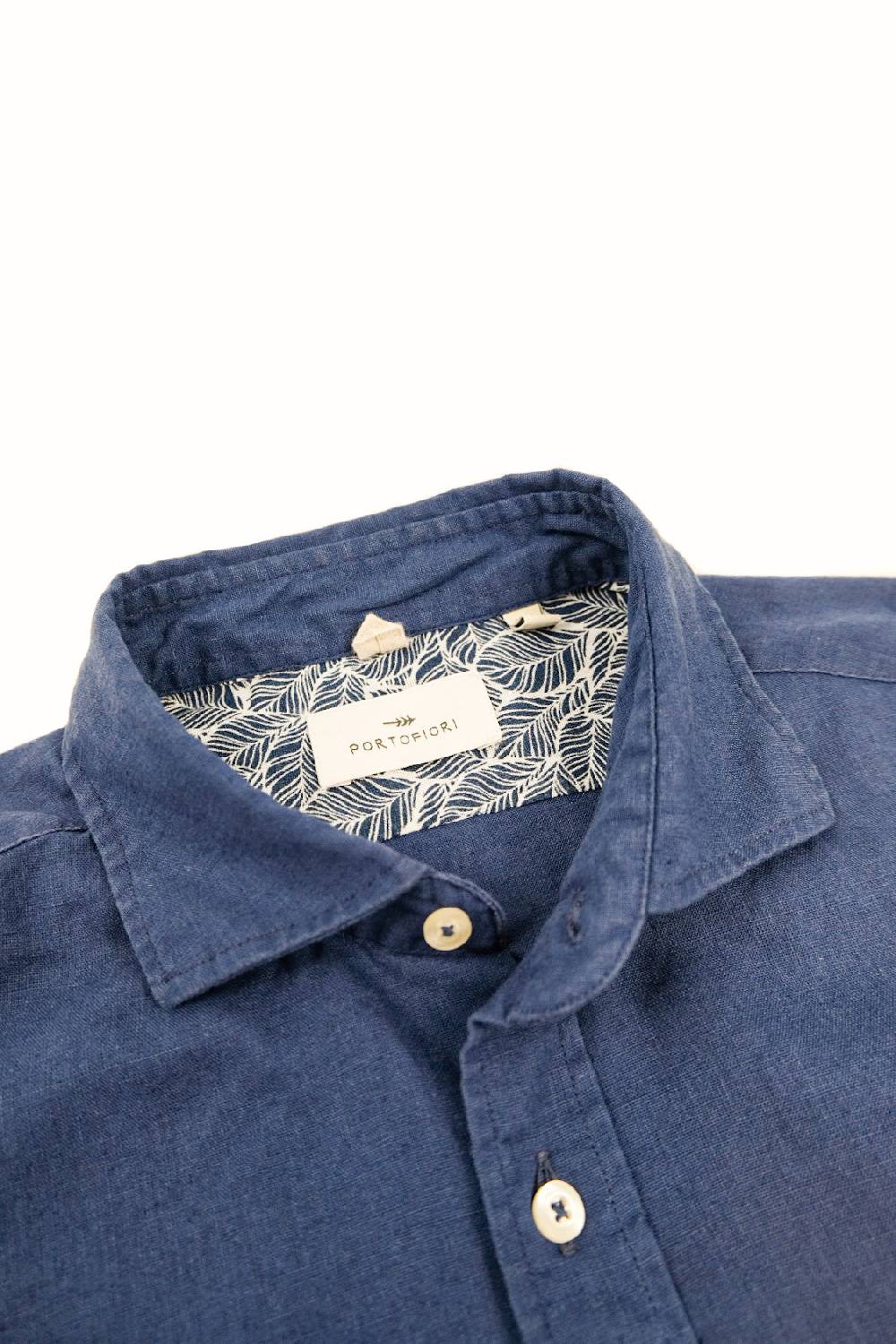 Portofiori CAMICIA MISTO LINO Presa