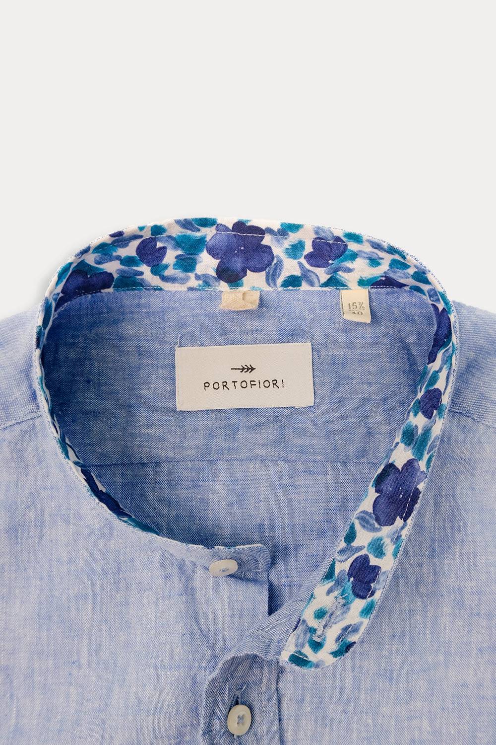Portofiori CAMICIA KOREA MISTO LINO Sconto