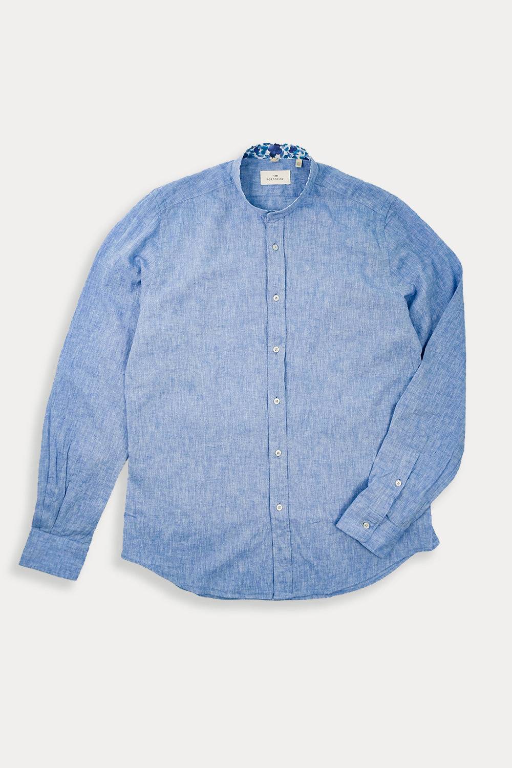Portofiori CAMICIA KOREA MISTO LINO Sconto
