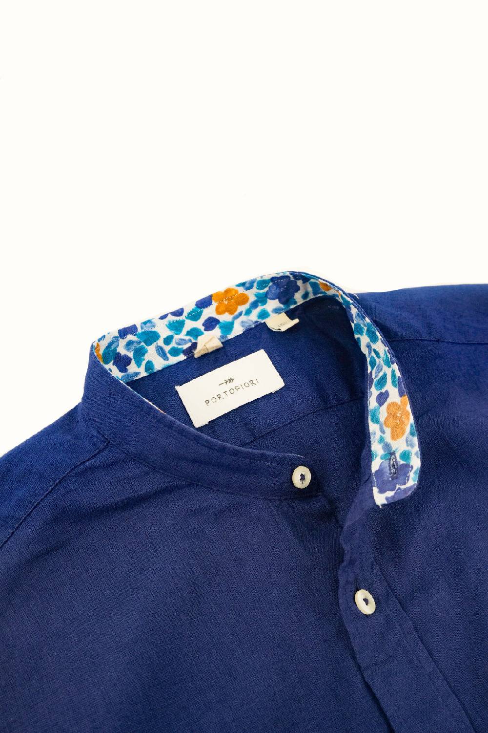 Portofiori CAMICIA KOREA MISTO LINO Sconto