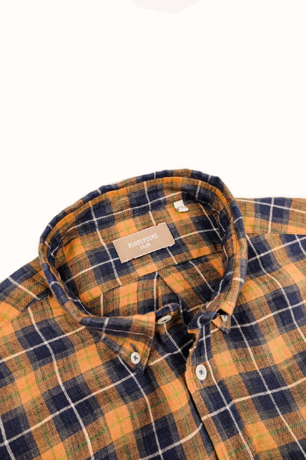 Portofiori CAMICIA FANTASIA MISTO LINO Outlet