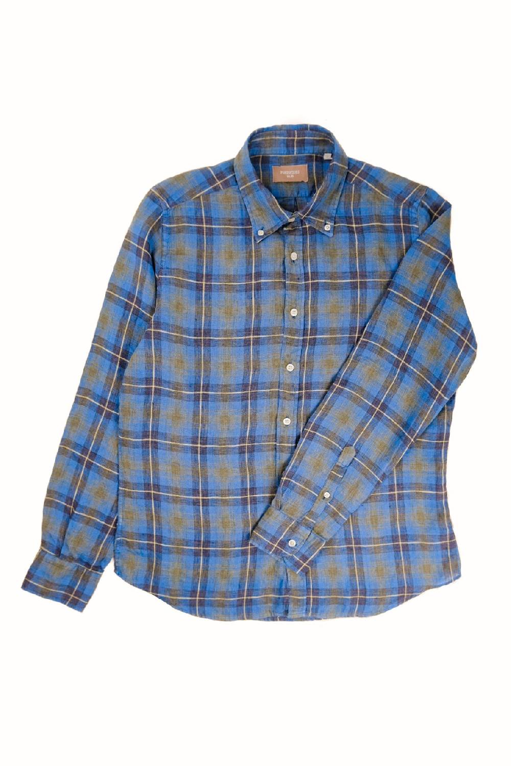 Portofiori CAMICIA FANTASIA MISTO LINO Outlet