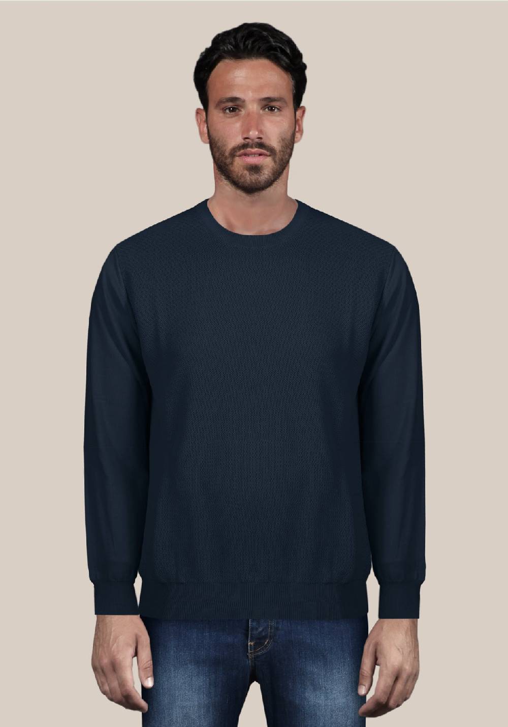 Primo Emporio Maglia giro collo tessitura punto riso Black Friday