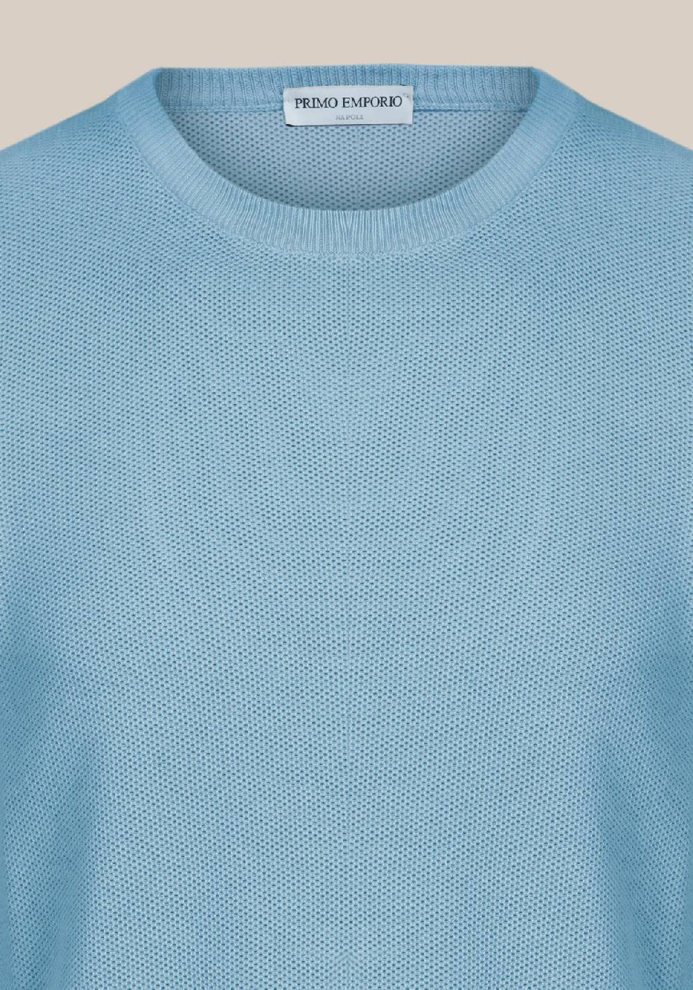Primo Emporio Maglia giro collo tessitura punto riso Cyber Monday