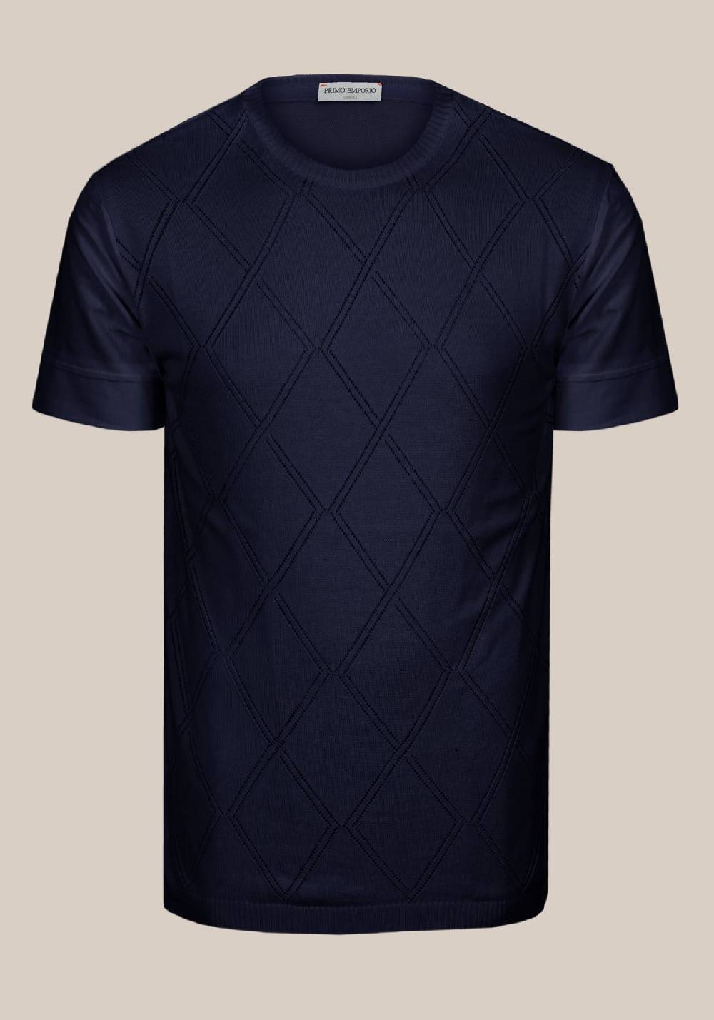 Primo Emporio Maglia giro collo con rombi Qualità Garantita