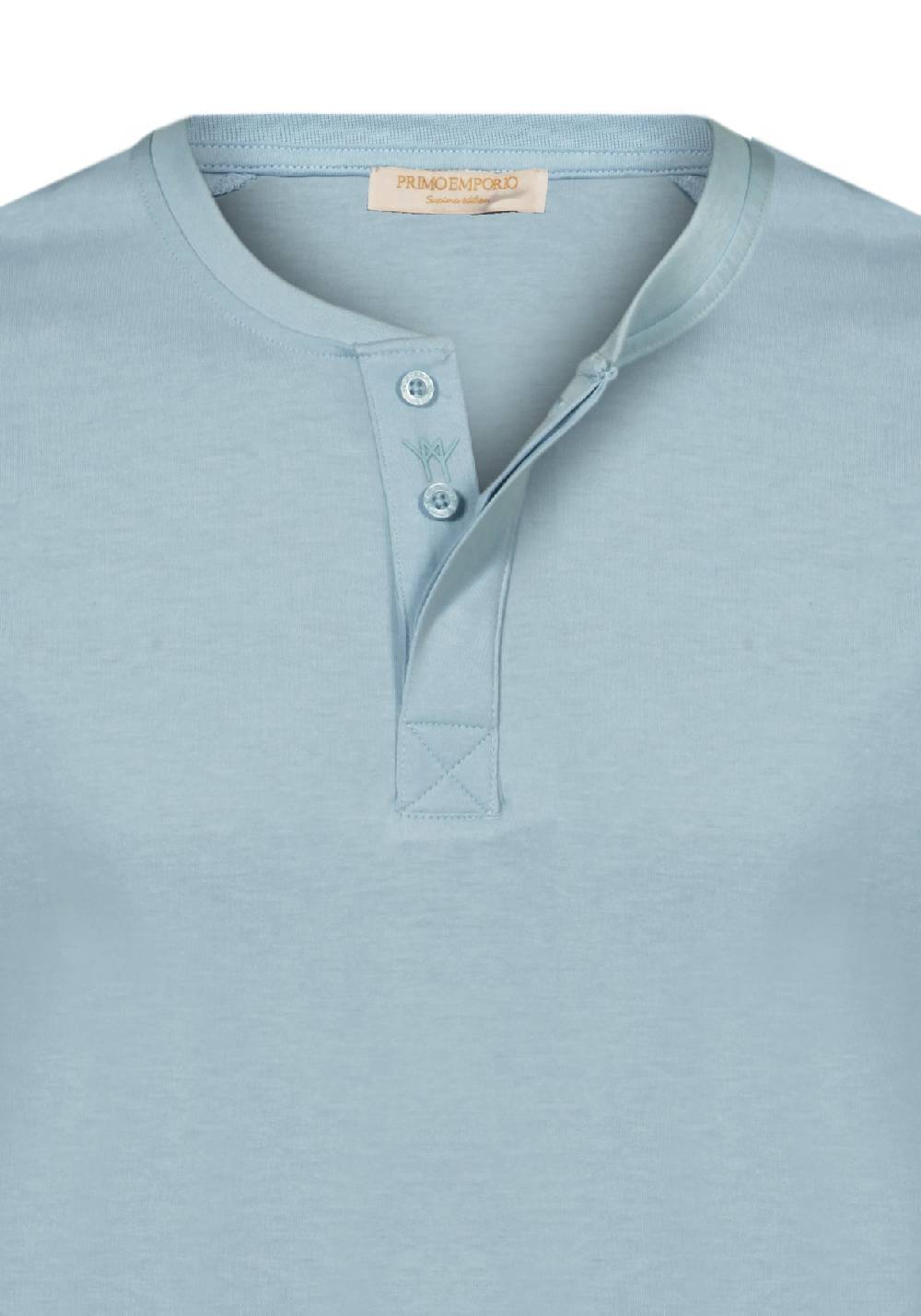 Primo Emporio T-shirt mezza manica con bottoni coperti In Linea