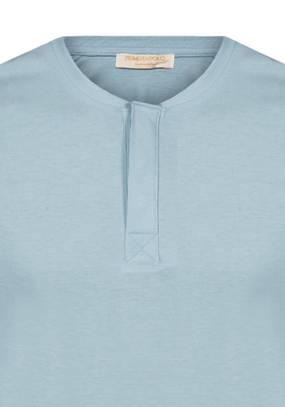 Primo Emporio T-shirt mezza manica con bottoni coperti In Linea