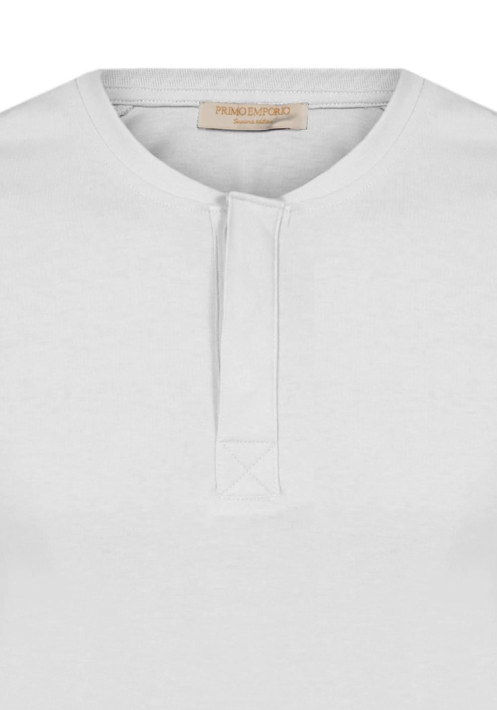 Primo Emporio T-shirt mezza manica con bottoni coperti Offerta speciale della fabbrica