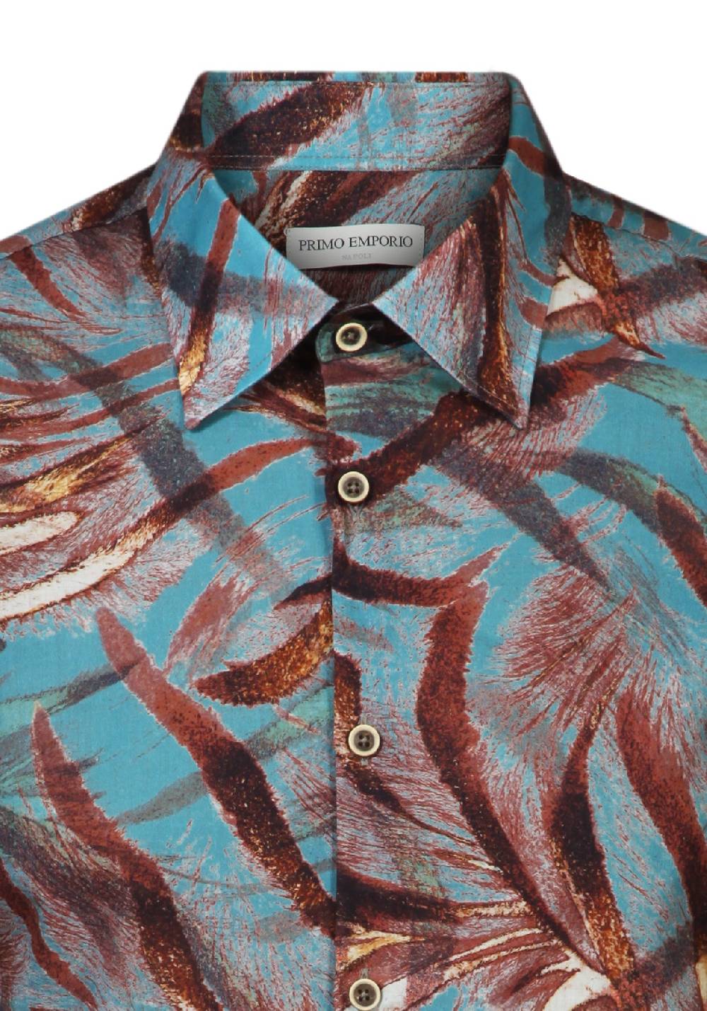 Primo Emporio Camicia in Cotone Fantasia Fiori Promozione Limitata