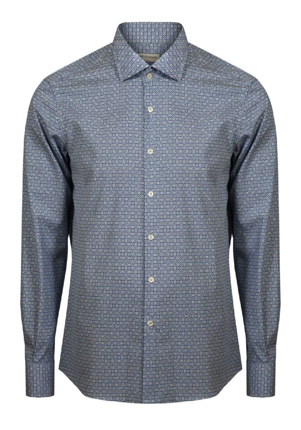 Primo Emporio Camicia in Cotone Micro-Fantasia Prezzo Ridotto