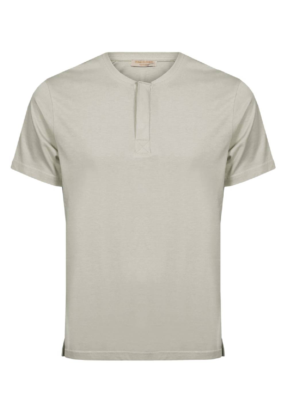 Primo Emporio T-shirt mezza manica con bottoni coperti Presa
